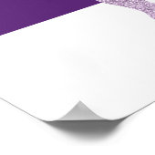 Ballerina parties scintillant ultra violet affiche (Coin)
