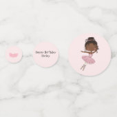 Ballerina Party Confetti Tafel Decor (Voorkanten)