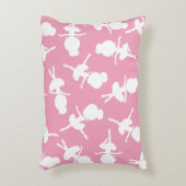 Ballerina Pattern, Ballet Girls, Ballet Dance Accent Kussen (Voorkant(Verticaal))