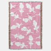 Ballerina Pattern, Ballet Girls, Ballet Dance Deken (Voorkant Verticaal)