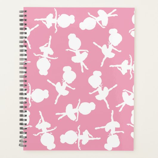 Ballerina Pattern, Ballet Girls, Ballet Dance Planner (Voorkant)