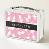 Ballerina Pattern, Ballet Meisjes, Dans, Jouw naam (Achterkant)