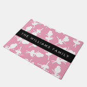 Ballerina Pattern, Ballet Meisjes, Dans, Jouw naam Deurmat (Schuin)