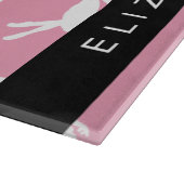 Ballerina Pattern, Ballet Meisjes, Dans, Jouw naam Snijplank (Hoek)