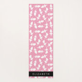 Ballerina Pattern, Ballet Meisjes, Dans, Jouw naam Yogamat (Achterkant)