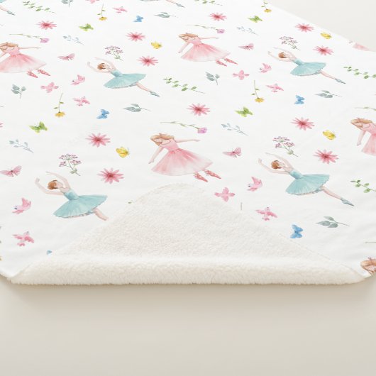 Ballerina Pattern Sherpa Deken (3/4)
