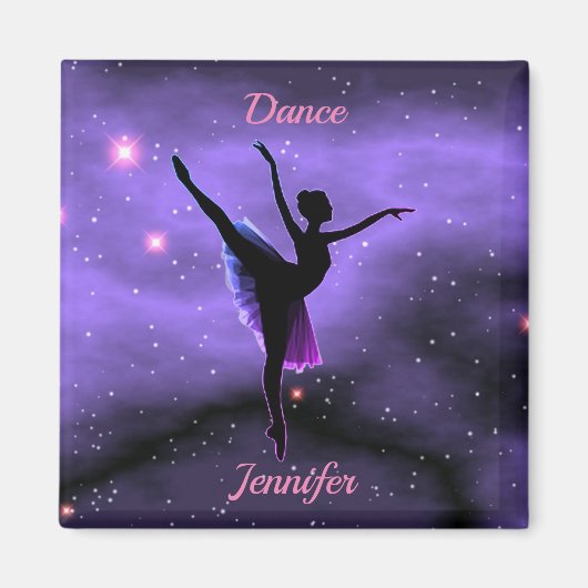 Ballerina Personalized Magnet Magneet (Voorkant)