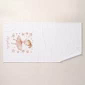 Ballerina Personnaliser Nom Fille Fraise Blonde (Serviette de bain)