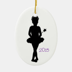 Ballerina Persoonlijke kerstversiering Sjabloon Keramisch Ornament