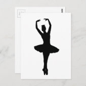 BALLERINA PIROUETTE EN POINTE (Balletdanser) ~ Briefkaart (Voorkant / Achterkant)