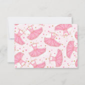 Ballerina Pointe Chaussures Tutu Carte à Note pers (Dos)