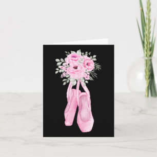 Ballerina Pointe Schoenen Bloemen Ballet Danser Sp Kaart