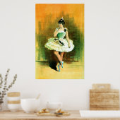 Ballerina ~ Poster Vintage Ballet (Cuisine)