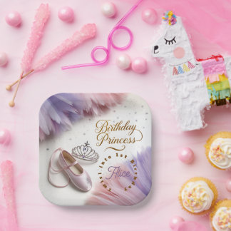 Ballerina Princess Party - Draaien in de magie! Papieren Bordje