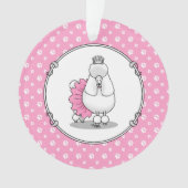 Ballerina Princess Poodle Dog (blanc) (devant)