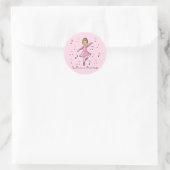 Ballerina Princess Ronde Sticker (Tas)
