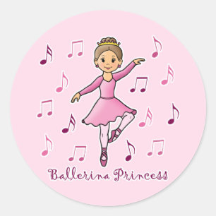 Ballerina Princess Ronde Sticker
