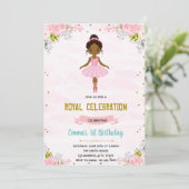 Ballerina princesse invitation anniversaire (Debout devant)