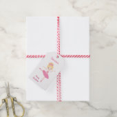 Ballerina-prinses, Kerstboom Cadeaulabel (Met Touw)