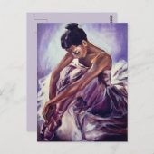  Ballerina Print Briefkaart (Voorkant / Achterkant)