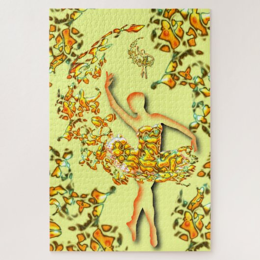 Ballerina Puzzle Cadeau Ballet Danseuse Fille (Vertical)