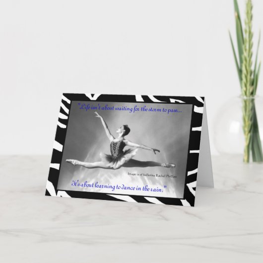 Ballerina Rachel Phillips Card Kaart (Voorkant)