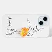 Ballerina Roos Ballet Dancer Persoonlijke naam Case-Mate iPhone Case (Achterkant (horizontaal))