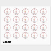 Ballerina Rose Anniversaire Fête Favoriser Sticker (Feuille)