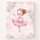 Ballerina rose anniversaire fille cadeau carnet sp (Dos)