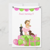 Ballerina rose Ballerina Dachshund Invitation de l (Devant)