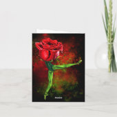 Ballerina Rose Ballet Dancer Carte de fête des mèr (Dos)