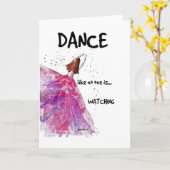 Ballerina rose, Citation de danse, Carte d'art (Fleur jaune)