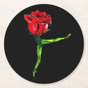 Ballerina Rose Papieren Onderzetters