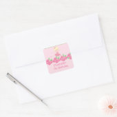 Ballerina rose Tutu Danse Anniversaire Sticker (Enveloppe)
