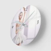 Ballerina Round Medium-Sized Wall Clock Ronde Klok (Hoek)