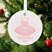 Ballerina Roze Ballet Tutu Keepsake Kerstmis Ornament