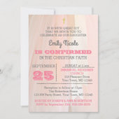 Ballerina Roze Bevestiging Uitnodiging (Voorkant)