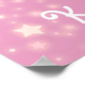 Ballerina roze blonde poster (Hoek)