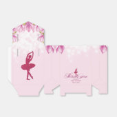 Ballerina Roze Verjaardag Dank u Bedankdoosjes (Uitgevouwen)