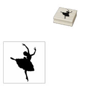 Ballerina Rubberstempel (Gestempeld)