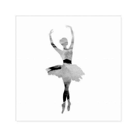 Ballerina Rubberstempel (Afrduk)