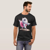 Ballerina Samoyed Dog Dancing T-shirt (Voorkant volledig)