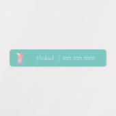 Ballerina School Class Lunch Naam Nummer Labels (Design 1)