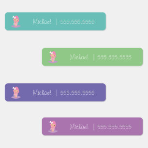 Ballerina School Class Lunch Nom Numéro Étiquette