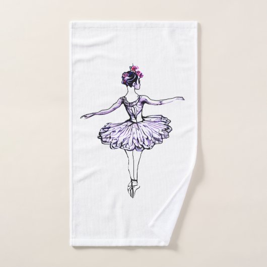 Ballerina Silhouette (Serviette à main)