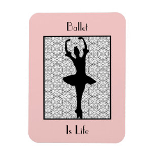 Ballerina Silhouette Ballet is het leven Magneet