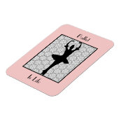 Ballerina Silhouette Ballet is het leven Magneet (Linkerzijde)