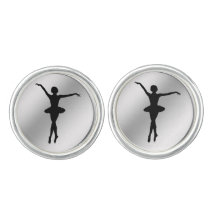 Ballerina Silhouette Black en Silver 