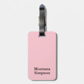 Ballerina Silhouette KIES UW ACHTERGRONDKLEUR Bagagelabel (Achterkant verticaal)