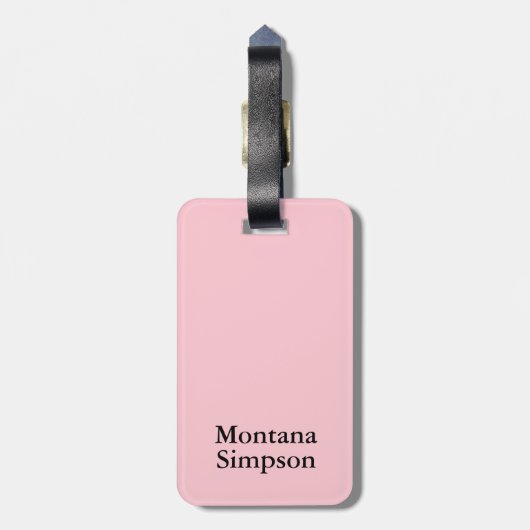 Ballerina Silhouette KIES UW ACHTERGRONDKLEUR Bagagelabel (Achterkant verticaal)